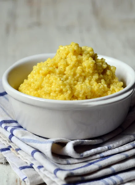 Freshly cooked millet — Stock Photo, Image