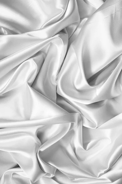 White silk background Stock Photo