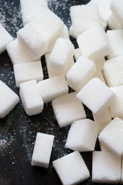 Cubos de azúcar blanco —  Fotos de Stock