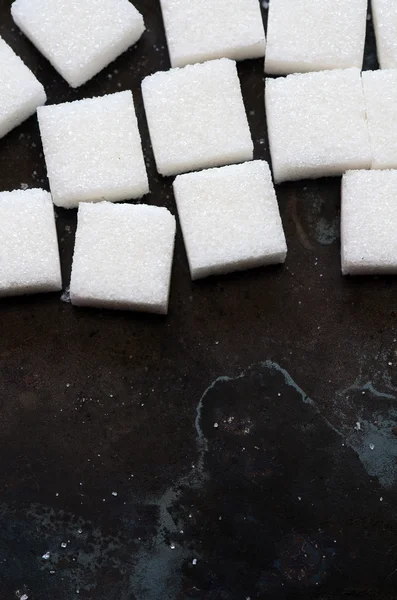 Cubos de azúcar blanco —  Fotos de Stock