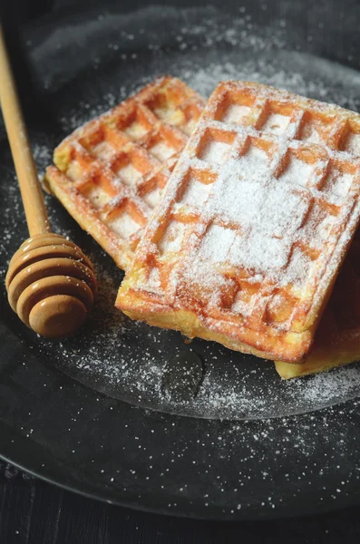 Waffles belgas tradicionais — Fotografia de Stock
