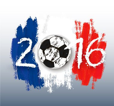 Euro 2016 France banner. Vector. clipart