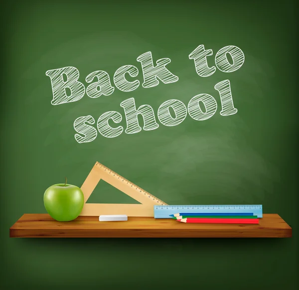 Back to school background. Vector — Stock Vector