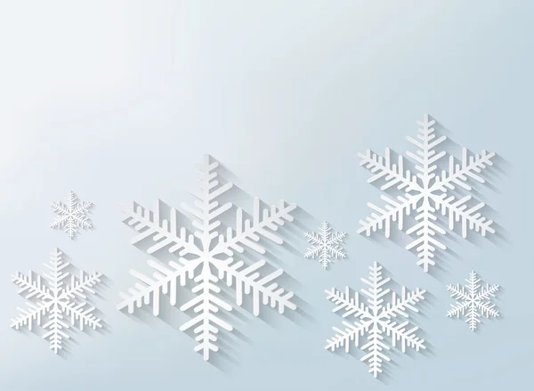 Fondo de copo de nieve. Vector . — Vector de stock