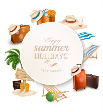 tatil kümesi ile ilgili simgeler. vektör.