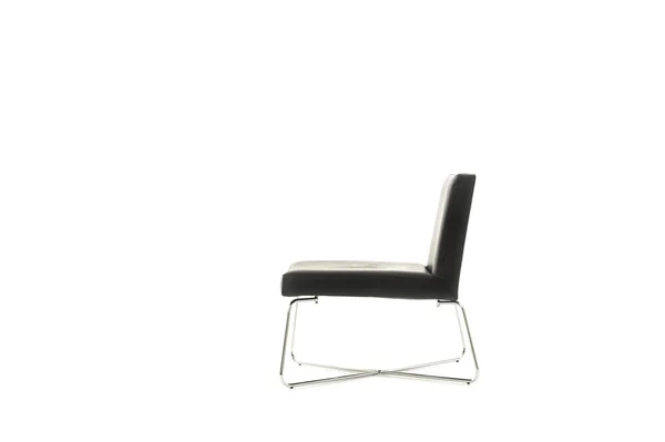 Perfil de uma elegante cadeira preta moderna — Fotografia de Stock