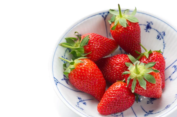 Φρέσκες φράουλες για να υπηρετήσει ως υγιεινό σνακ Royalty Free Εικόνες Αρχείου