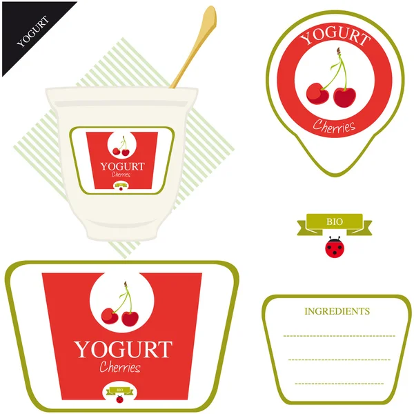 Yoghurt — Stockvector