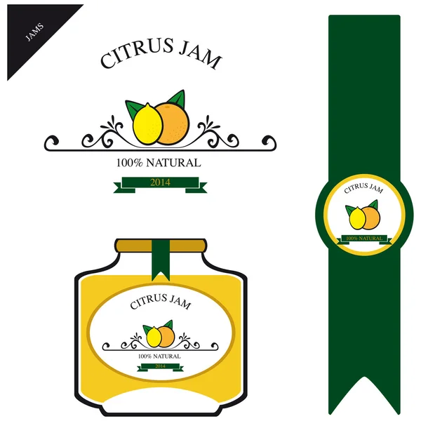 Jam of fruit Stock Vector Image by ©patpat 54492141