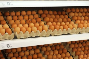 Galati, Romanya - Nisan 04: Fotoğraflar, hipermarket Auchan grand o