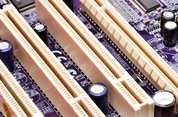 Computer motherboard close up — Stock Photo, Image