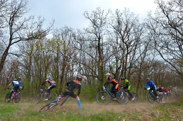 Unknown racers on the competition — Stock Photo, Image