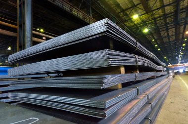 Stack of steel sheet clipart