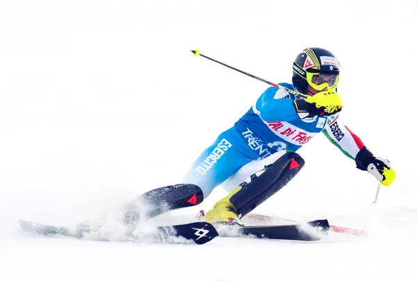 Unidentified participant of ski race — Stock Photo, Image