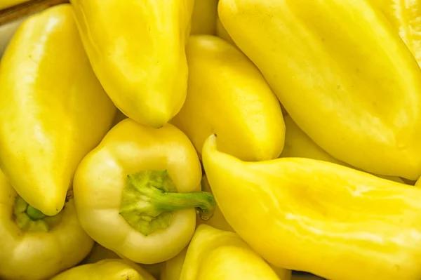 Achtergrond van gele peper — Stockfoto