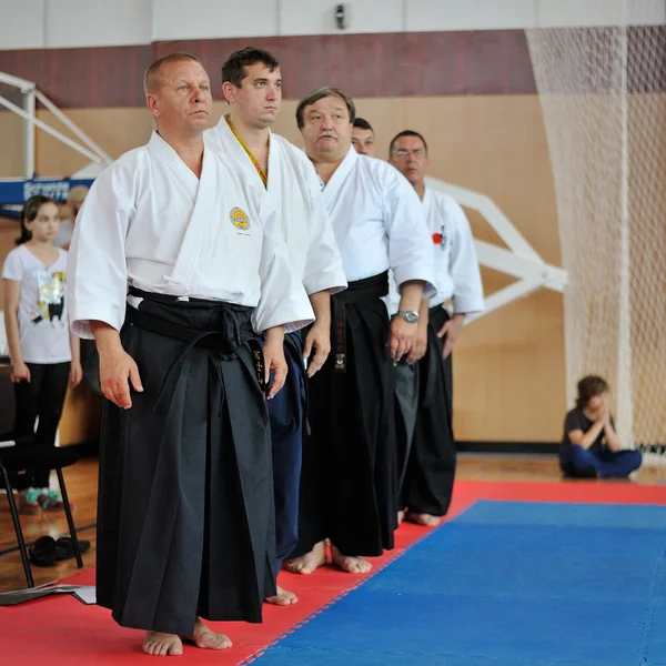 Jurado internacional en el Campeonato de Karate — Foto de Stock