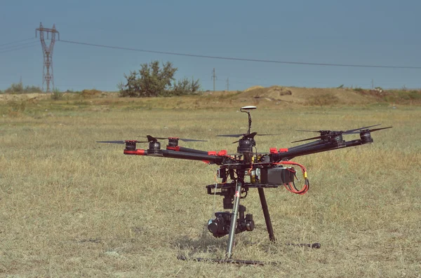 Drone profesjonalny węgla z Gps — Zdjęcie stockowe