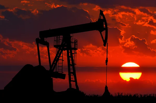Ölpumpe. Ölindustrie Ausrüstung. — Stockfoto