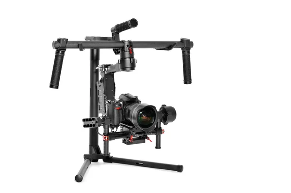 Câmera profissional em um gimbal de 3 eixos — Fotografia de Stock