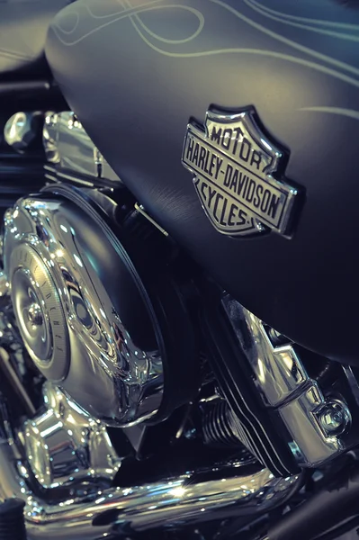 Detalhe da motocicleta Harley-Davidson — Fotografia de Stock