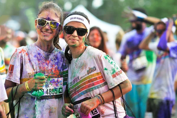 Gente en The Color Run — Foto de Stock