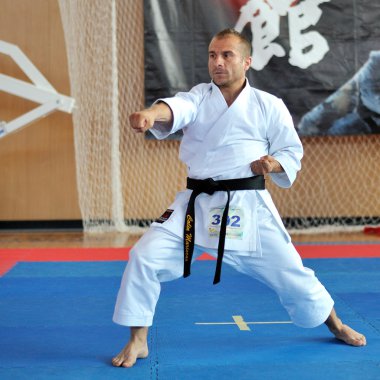 Avrupa Karate Şampiyonası'na katılan yarışmacılar
