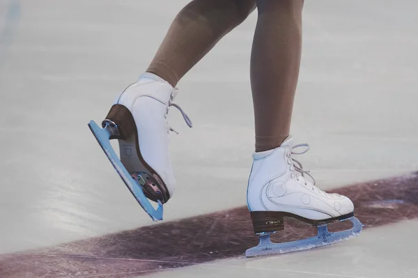 Onbekende schaatser concurreren — Stockfoto