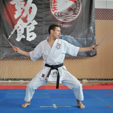Avrupa Karate Şampiyonası Fudokan katılan yarışmacı