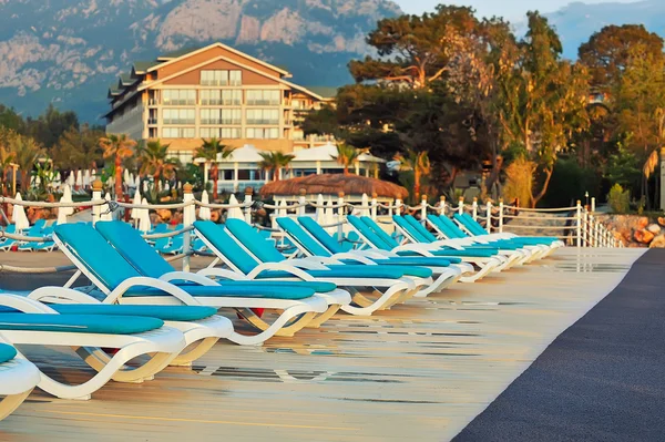 Antalya, Turkiet - vyn med lyxiga Hotel Vogue Avantgardewith po — Stockfoto