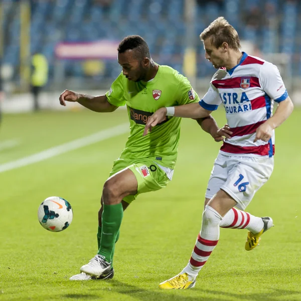 Onbekende voetballers voert — Stockfoto