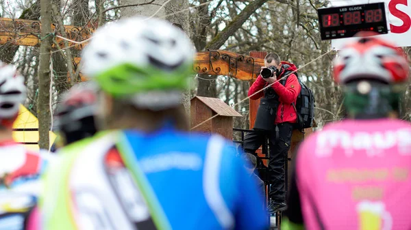 Corredores desconocidos en la competencia — Foto de Stock