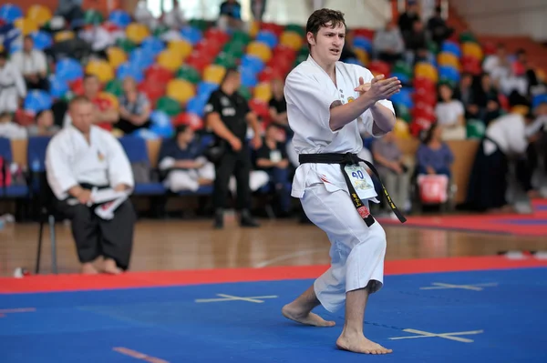 Contestants participating at European Karate Championship Fudokan — Stok fotoğraf