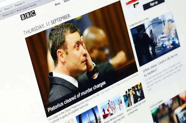 The homepage of the BBC News website — Stock Photo, Image