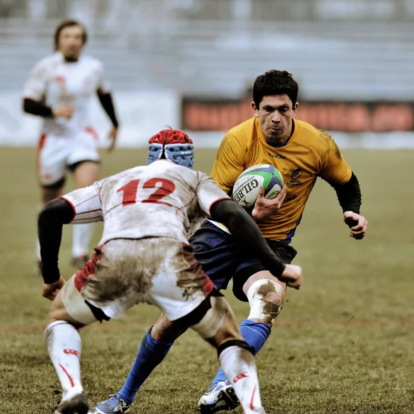 Jogadores de rugby não identificados — Fotografia de Stock