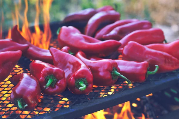Roasted red peppers — Stock Photo, Image