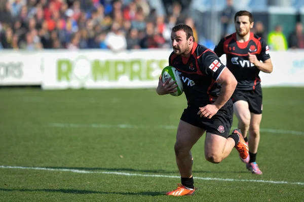 Jogadores de rugby não identificados — Fotografia de Stock