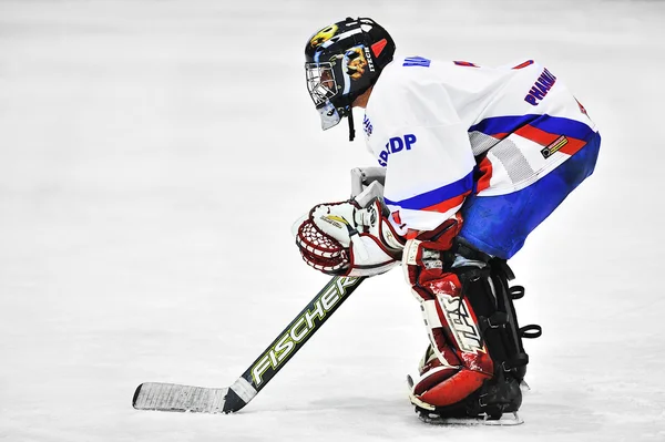 Unidentified hockey player — Stock Photo, Image