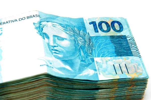 Brasilianska valutan — Stockfoto