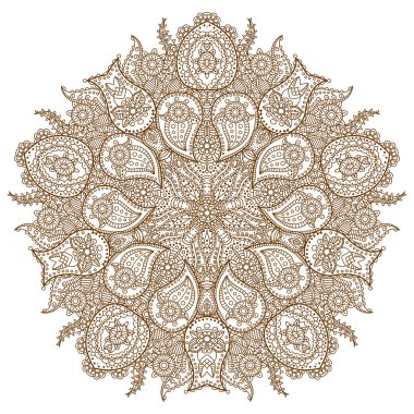 Mandala. Etnik desen dekoratif. 