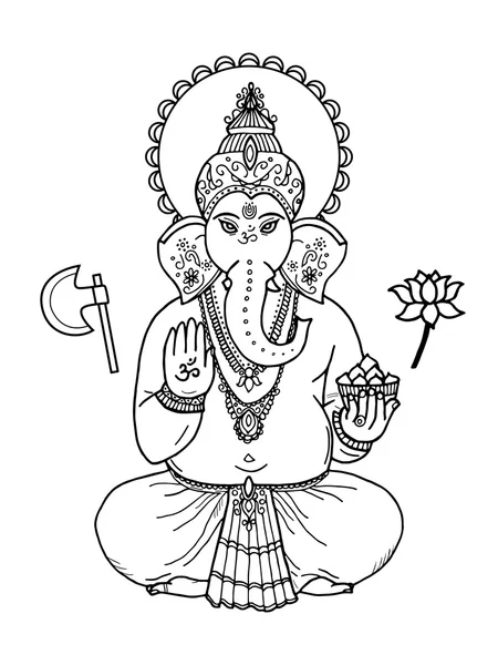 Dios Señor Ganesha . — Foto de Stock