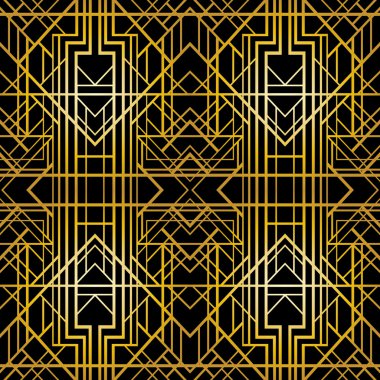 Art deco geometrik çerçeve 