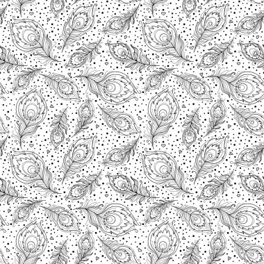 Tavus kuşu tüyleriyle kusursuz desen. 