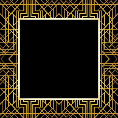 Art deco geometrik çerçeve 