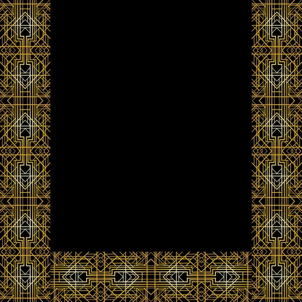 Геометрическая рамка в стиле ар-деко — стоковое фото