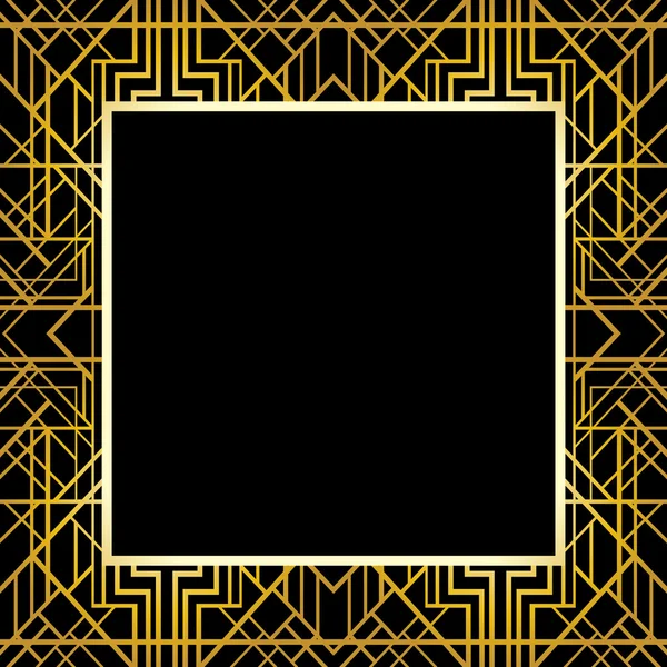 Art deco geometric frame — Stock Photo, Image