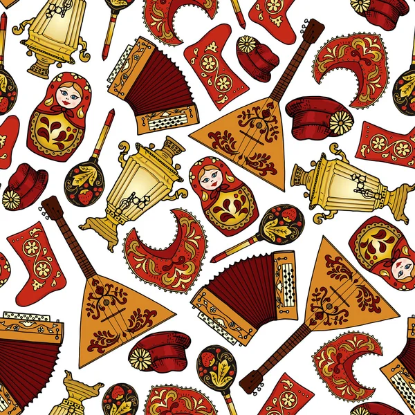 Rus motifleri ile Seamless Modeli