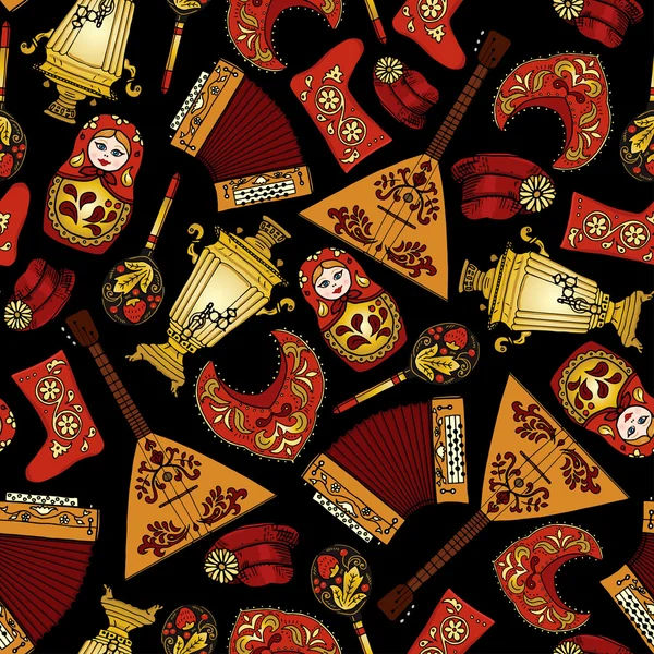 Rus motifleri ile Seamless Modeli