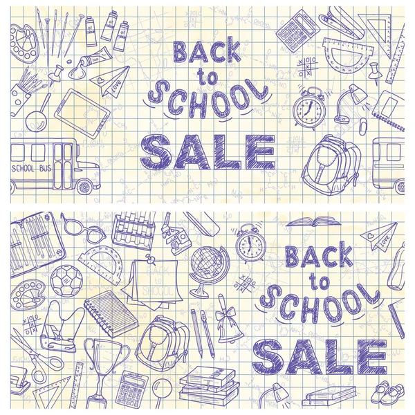 Back to school flyer template — Stock Photo, Image