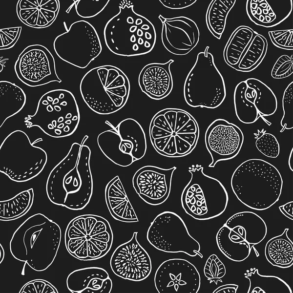 Fruits Motif Sans Couture Papier Peint Vectoriel — Image vectorielle