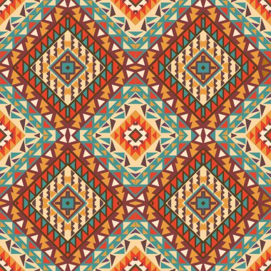 kesintisiz renkli navajo desen